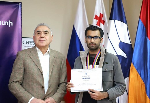 Aaryan Varshney dominates 16th Andranik Margaryan Memorial 2026, becomes the 92nd Grandmaster of India - ChessBase India