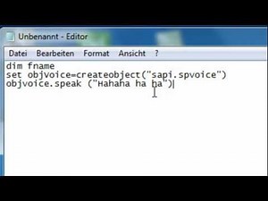 Sprechenden Virus erstellen [German] [HD]