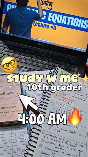 STUDYING TILL 4:00 AM✨️🔥As a 10th grader #10th #exam #fypシ #viral #motivation#boardexam