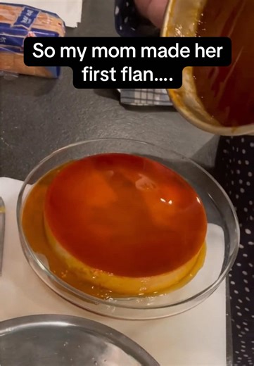 First Time Making Flan #flan #firsttime #food #cooking #fyp | flan