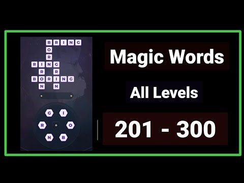 Magic Words All Levels 201 - 300 Walkthrough Solution