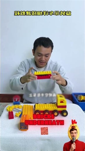 Let’s see how to build a LEGO crane! 🏗️🔧🧱 #funnyvideos #toys#shorts