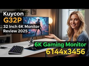 Kuycon G32P 32 Inch 6K Monitor Review 2025 | 6K Gaming Monitor 6144x3456