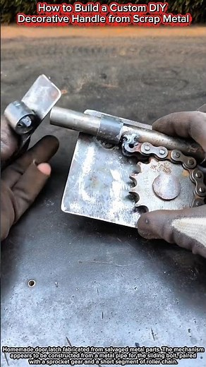 How to Build a Custom DIY Decorative Handle from Scrap Metal