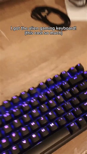 I got the Alienware Gaming Keyboard Pro ✌️#alienware #fyp #viral