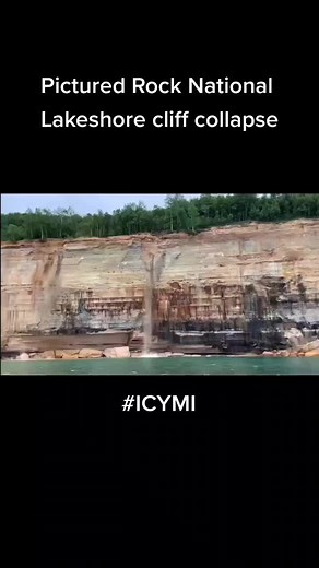 Pictured Rocks National Lakeshore Cliff Collapse - Back Up Brad!