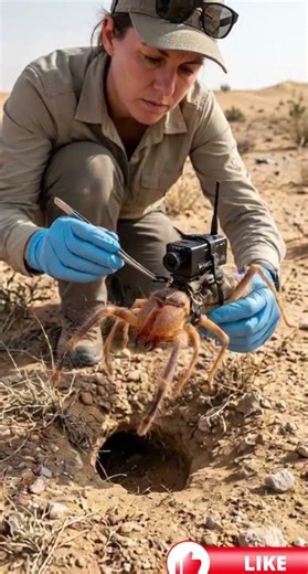 Mounted Micro Camera on a Camel Spider | Realistic Burrow Exploration
