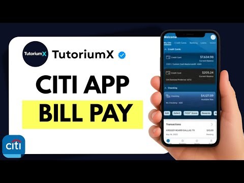 How to Set Up and Use Bill Pay in Citi Mobile App