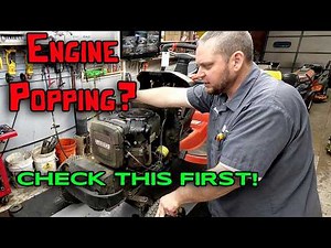 Briggs Engine Popping, Loses Power, No Power, Bogs/Dies Under A Load, Pops Easy Fix For Simple Issue
