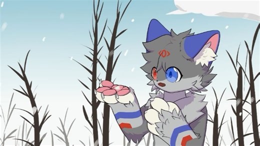[furry|绘画过程]雪花