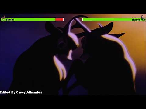 Bambi vs. Ronno with healthbars