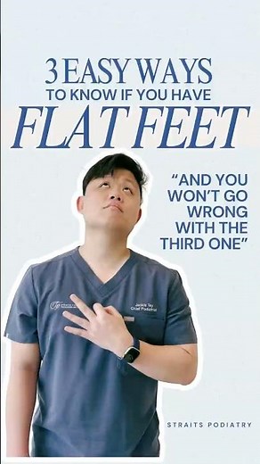 3 easy ways to know if you have flat feet!