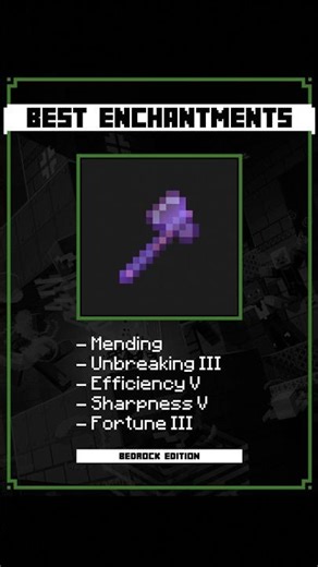 best enchantments for the axe in Minecraft!