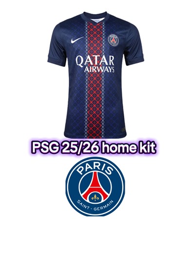 The PSG 25/26 home kit👕: Is it a HIT 🔥 or MISS ❌️? #psg #parissaintgermain #paris #nikefootball #footballshirt