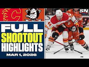 Calgary Flames at Anaheim Ducks | FULL Shootout Highlights - March 1, 2026