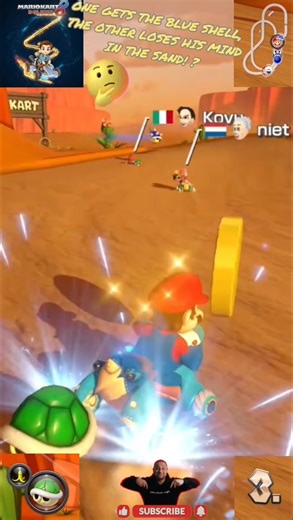 MK8DX "One gets the Blue Shell,the other loses his mind in the sand!?" #usa #viral #mariokart8deluxe