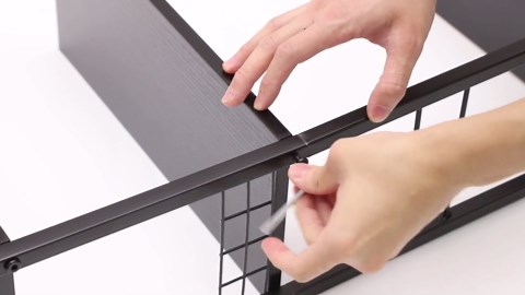 YBING Slim Storage Cart Kitchen Rolling Utility Cart on Wheels 4 Tier Mobile Narrow Cart with Wood and Metal Handle Slide Out Storage Shelving Unit Cart for Kitchen Living Room Small Places Black