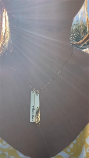 11 reactions | My new FAVORITE thing❤️❤️. https://www.sierrametaldesign.com/collections/jewelry/products/pendant-name-necklace | Sierra Metal Design | Facebook