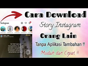 Cara Download Story Instagram Orang Lain Tanpa Aplikasi ‼️