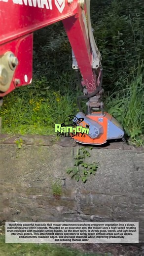 This Excavator Attachment Destroys Grass in Seconds! 🌿