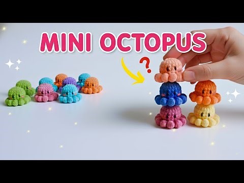 🐙 How to Crochet a Mini Octopus (No-Sew) | Cute & Easy Amigurumi