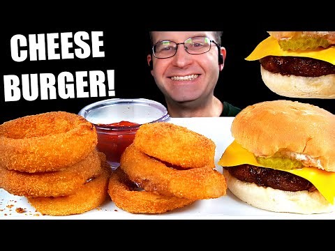 ASMR Cheeseburger 🍔 Mukbang Eating Sounds