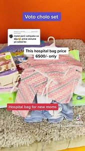 🔥 🔥HOSPITAL BAG FOR NEW MOM 🔥🔥🤱🏼 ✔️PACKAGE PRICE ONLY =6500/- 💥 LIMITED STOCK!!! 🌟🌟 🛍 आजै अर्डर गरि आफ्नो Discount सुरक्षित गर्नुहोस । 👉 यो अफर सिमित अवधिको लागि मात्र । 👉 नेपालका सबै जिल्लाहरुमा सामान लिनुहोस् अनि पैसा दिनुहोस् । 🤝 🛍 अर्डरको लागी यहाँ थिच्नुहोस ।👉 m.me/CozyKids2077 🏠 हाम्रो पसल सामाखुसी, सरकारीधारा - काठमाडौं मा छ । 🎶 बच्चाको नयाँ नयाँ सामानहरुको भिडियो हेर्नको लागि हाम्रो टिकटकमा हामीलाई Follow गर्नुहोला । www.tiktok.com/@cozykids9864106707 🔥 100% HIGH QUALIT