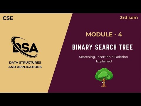 Binary Search Tree (BST) | Search, Insert & Delete Explained | DSA | BCS304