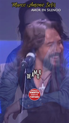 Marco Antonio Solis 🎤 • Amor en Silencio 🎶 | #reels | Música Romántica Hasta el Tuétano