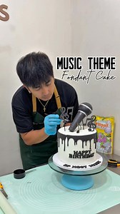 Fondant Cake for Bingo Plus Host! #BingoPlus #fondantcake #musictheme #microphonecake #whippit #whippitfondant #lodicakes #cakesofinstagram #cakedecorating #cakedesign #fblifestyle | Dizon's Cake Corner