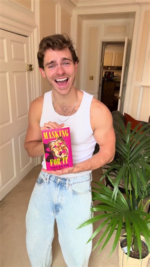Thank you for all the birthday wishes 🥹❤️ you can pre order my memoir published by Penguin Random House from the link in my bio!BEST BIRTHDAY EVER It's a queer coming of age exploring masking in all its forms. How hiding my queerness snowballed into awful dates and how pretending to be fine when I wasn't caused more harm than good. As the book progresses I manage to take off the mask, and as my digital following begins to grow, something much more sinister comes into my life. A stalker. A late 