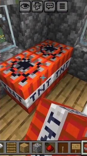 Blast the villager's underground room with TNT in Minecraft