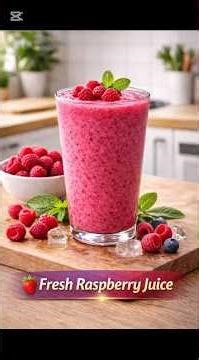 🍓 “Fresh Raspberry Juice” #subscribe #juice
