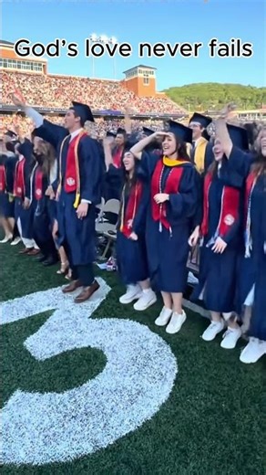 Raising Hands to God at Graduation #faith #christian