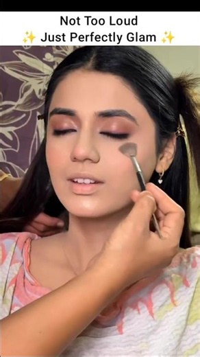 By- ambikametrani | minimal south indian bridal makeup transformation #shorts #makeup #makeover #mua