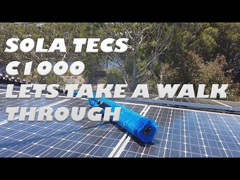 Sola Tecs C1000 in a Residential Aspect | Solar Panel Cleaning- Lets Explore