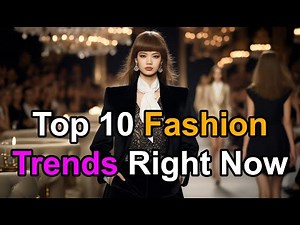 Top 10 Fashion Trends Right Now