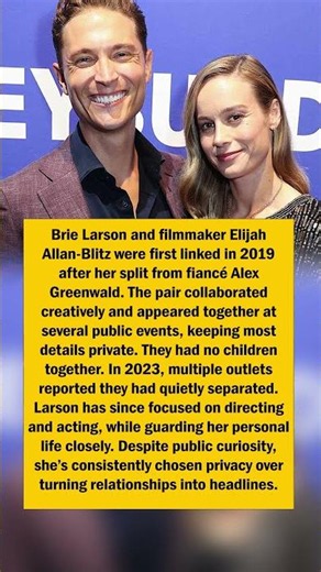 Brie Larson’s Quiet Split
