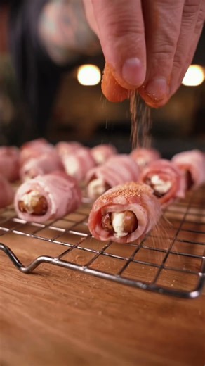 Bacon wrapped dates #recipe