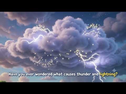 ⚡ Amazing Lightning Facts for Kids! 🌩️ How Does Lightning Happen? | Fun Science Cartoon