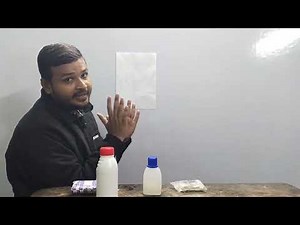 THYMOLPHTHALEIN AND AMMONIA SOLUTION EXPERIMENT