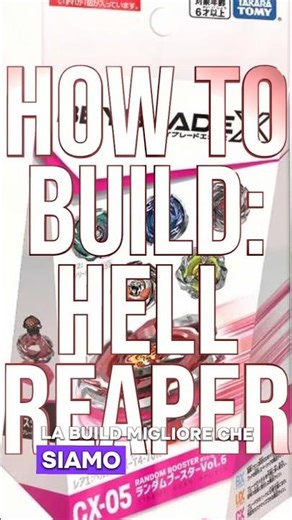 How to build: Hell Reaper #beyblade #beybladex #beybladeitalia #takaratomy #combos