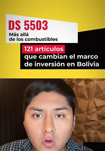 Con el decreto supremo 55 03 cualquier extranjero puede venir a Bolivia a llevarse nuestros recursos naturales sin derecho a ningún reclamo, el decreto supremo 55 03, no sólo dice que se va a levantar la subvención, sino que analizándolo y en varios artículos hace mención de que el decreto 55 03 es para que cualquier extranjeros vengan a llevarse nuestros recursos naturales El decreto 55 03 más parece el decreto kencha de Samuel Doria Medina qué tiene como interés de acapararse todo de Bolivia e