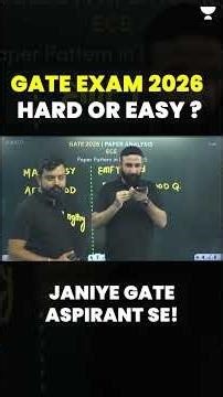 GATE EXAM 2026 | Hard Or Easy ? 🤔Janiye GATE Aspirant Se #gate2026 #gateexam2026