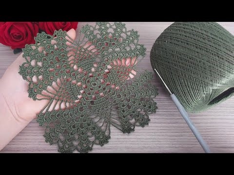 Easy & Lovely Green Crochet Doily | Beginner Tutorial