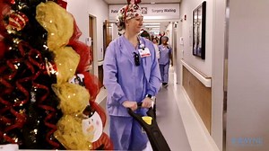 Santa came early this year to help us roll out something special in our new Surgery Center! Thanks to a generous donation from the Wayne Memorial Hospital Foundation, our Surgery Center is now more kid-friendly! Children who need surgery will feel more comfortable because we now have: - fun activities in pre-op and post-op areas - lots of games - stickers to decorate anesthesia masks - blankets, animals and toys And best of all, our pediatric patients can now ride to surgery in style in a PowerW