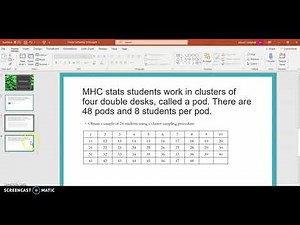 Cluster Sampling Example