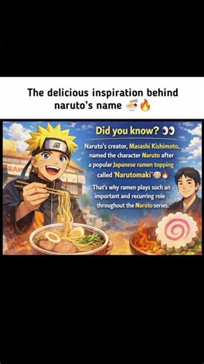 Naruto ramen inspiration fact