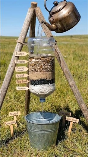 A Simple DIY Water Filtration System Using Natural Materials