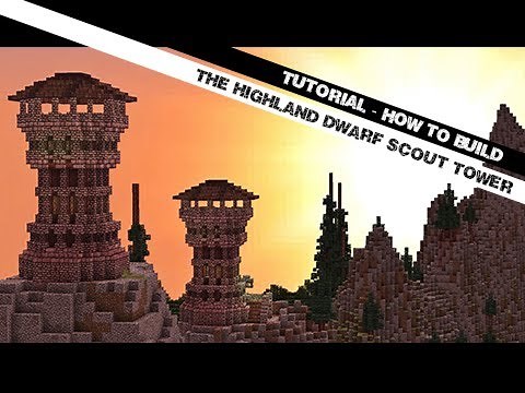 Minecraft Tutorial: How To Build The Highland Dwarf Scout Tower!